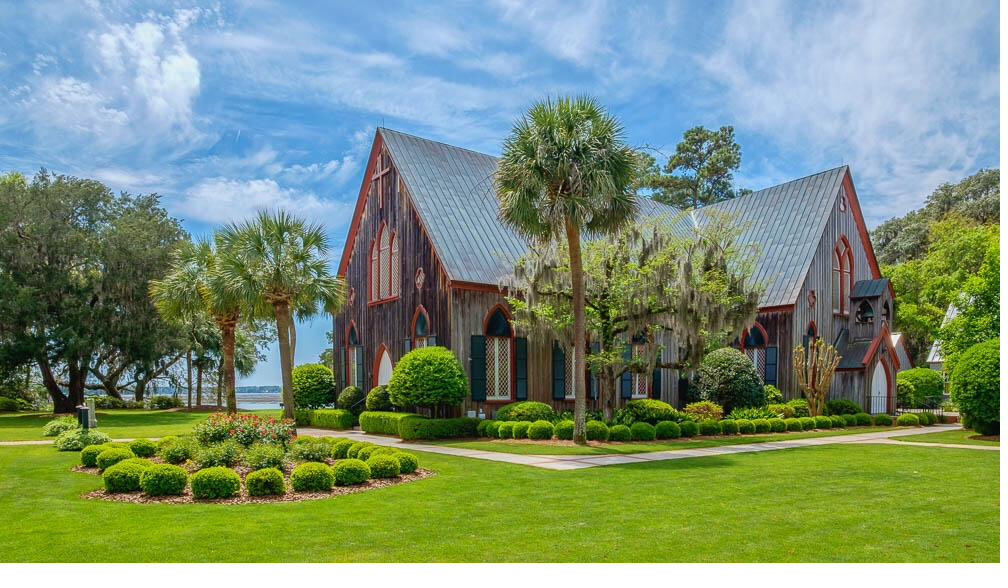 Historic church in Bluffton, South Carolina